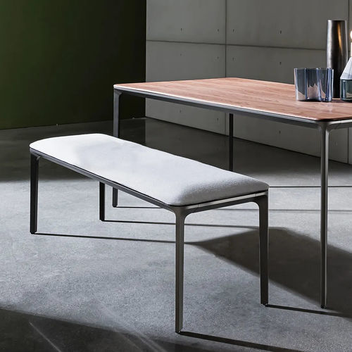 Panca contemporanea - SLIM PANCA - Sovet Italia - in legno / in tessuto / in pelle