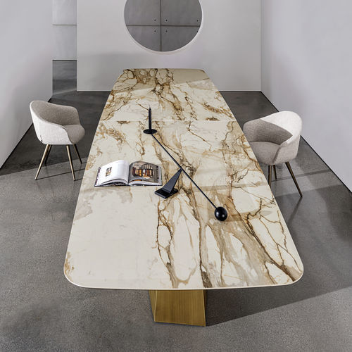 Tavolo da pranzo contemporaneo - GranDeod MAXI - Sovet Italia - in legno / in vetro / in ceramica