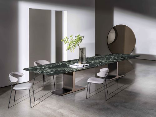 Tavolo da pranzo contemporaneo - PALACE MAXI - Sovet Italia - in legno / in vetro / in ceramica
