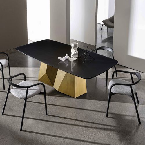 Tavolo da pranzo contemporaneo - GranDeod - Sovet Italia - in legno / in vetro / in ceramica