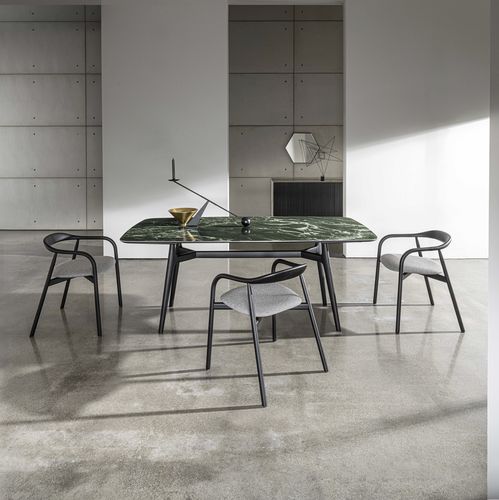 Tavolo da pranzo contemporaneo - Lewood - Sovet Italia - in legno / in vetro / in ceramica