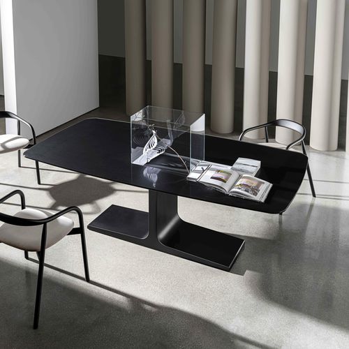 Tavolo da pranzo contemporaneo - PALACE - Sovet Italia - in legno / in vetro / in ceramica