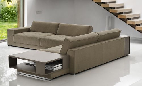 Divano modulare - KING - NOTI - contemporaneo / in tessuto / con contenitore