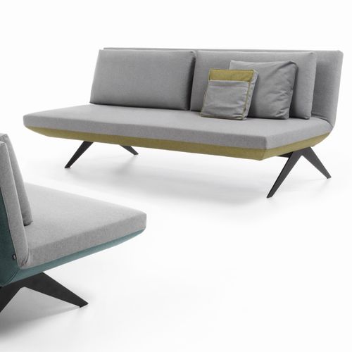 Divano letto - LCD - NOTI - contemporaneo / in tessuto / pieghevole