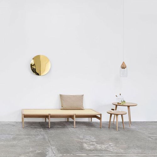 Dormeuse contemporanea - WINSTON - Mater Design - in cotone / in legno laccato opaco / ecolabel FSC
