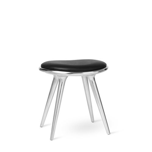 Sgabello contemporaneo - 01023 - Mater Design - con supporto in alluminio / imbottito / riciclato