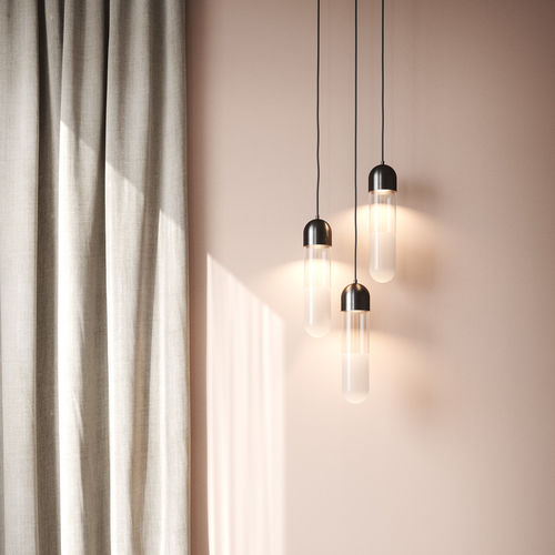 Lampada a sospensione - FIREFLY - Mater Design - in metallo / in vetro sabbiato / contemporanea