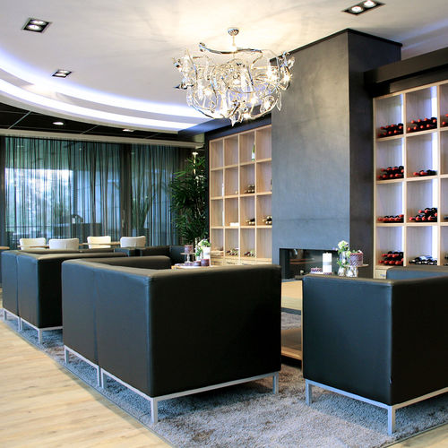 Lampadario contemporaneo - DELPHINIUM : DC80N - Brand van Egmond - in vetro / in acciaio / contract