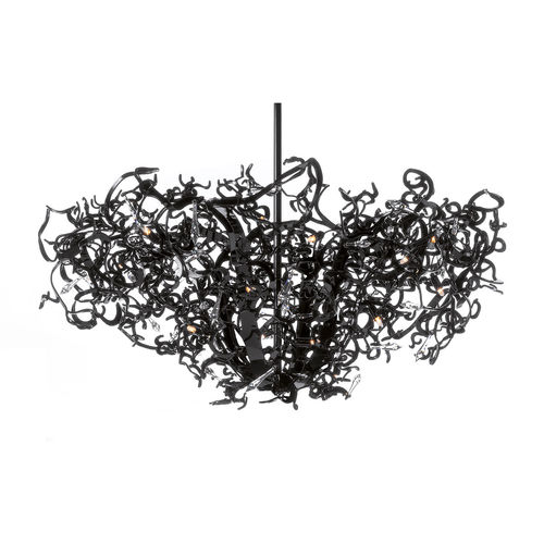 Lampadario contemporaneo - ICY LADY : ILCUSD100BL - Brand van Egmond - in cristallo / in acciaio / contract