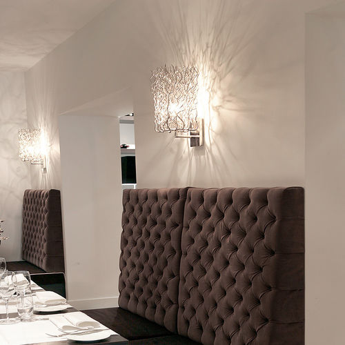 Applique contemporanea - HOLLYWOOD : HW45N - Brand van Egmond - da interno / in acciaio / rettangolare