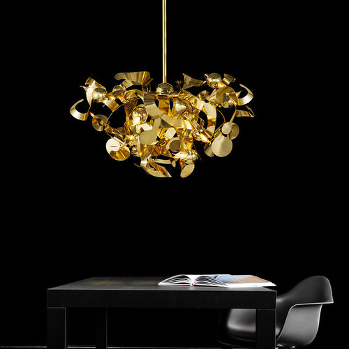 Lampadario contemporaneo - KELP - Brand van Egmond - in acciaio / contract / a incandescenza