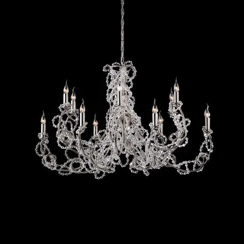 Lampadario contemporaneo - COCO : COCOCO120N - Brand van Egmond - in cristallo / in acciaio / contract