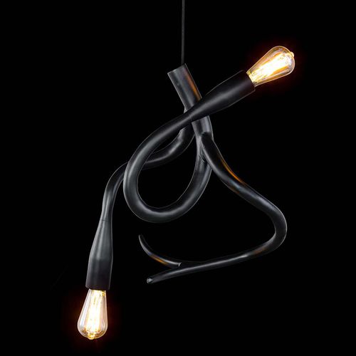Lampadario design originale - EDISON'S TAIL : ED2BLM - Brand van Egmond - in vetro / in acciaio / contract