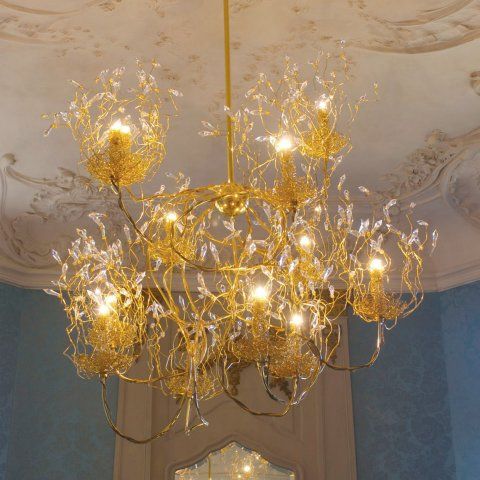 Lampadario contemporaneo - CANDLES AND SPIRITS : CASH120NH - Brand van Egmond - in acciaio / contract / a candelabro