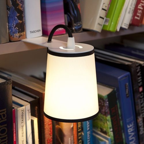 Lampada portatile - LIBRARY LIGHTBOOK - Designheure - in acciaio laccato / in tessuto / contemporanea