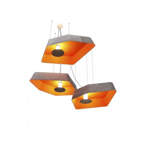 Lampada a sospensione - TRIO NENUPHAR SYSTEM - Designheure - in acciaio laccato / in tessuto / contemporanea