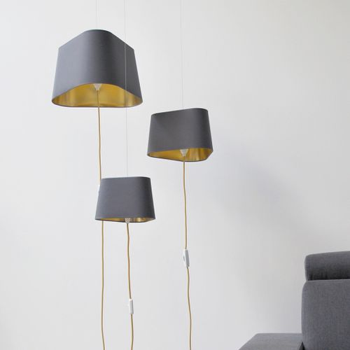 Lampada a sospensione - NOMADIC NUAGE - Designheure - in acciaio laccato / in tessuto / contemporanea