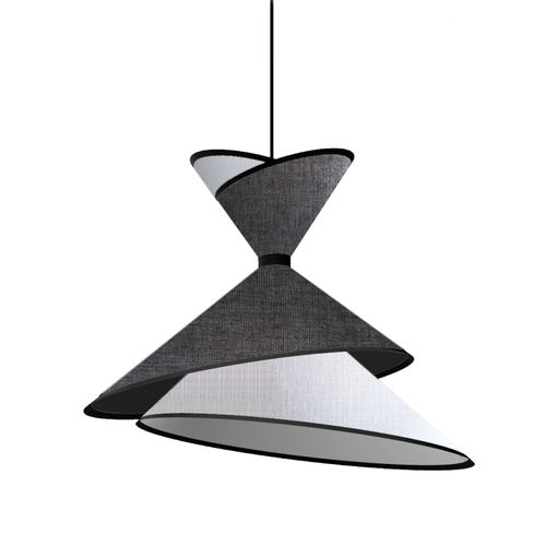 Lampada a sospensione - KIMONO - Designheure - in acciaio laccato / in tessuto / contemporanea
