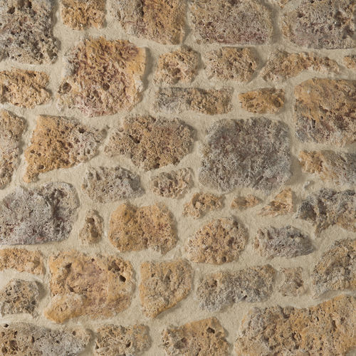 Paramento in pietra - MEULIERE Sark Ocher - MATIERA - indoor / da incollare / contemporaneo