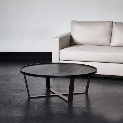 Tavolino basso contemporaneo - ARTY - XVL HOME COLLECTION - in legno / in marmo / con supporto in metallo verniciato