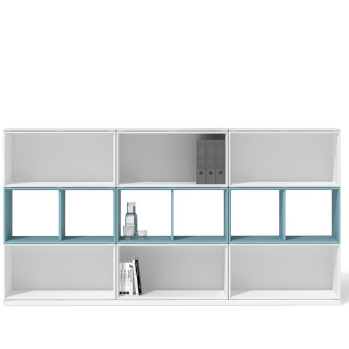 Armadio classificatore basso - UBI EVO - Bralco - in melaminico / con cassetti / contemporaneo