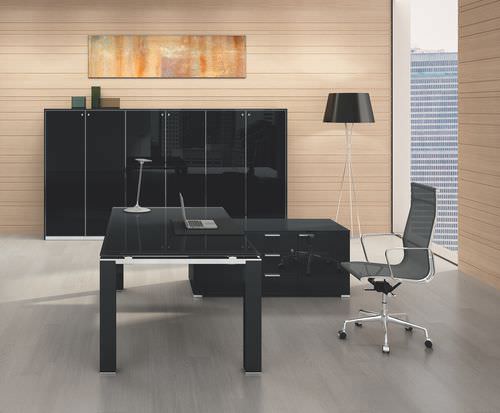 Scrivania direzionale - JET EVO - Bralco - contemporanea / in legno / con 4 gambe