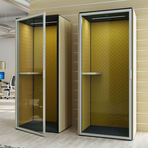 Ufficio POD acustico - SMARTBOX 11 - VETROIN - con porta vetrata / ergonomico / a 1 posto