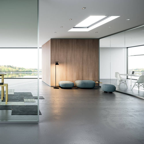 Parete amovibile - EVOLVINWALL EW1 - VETROIN - scorrevole / a vetrina / a doppi vetri