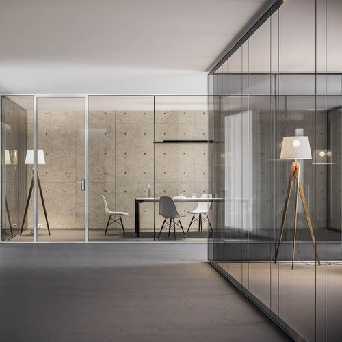 Parete amovibile - INWALL - VETROIN - a vetrina / professionale / da ufficio