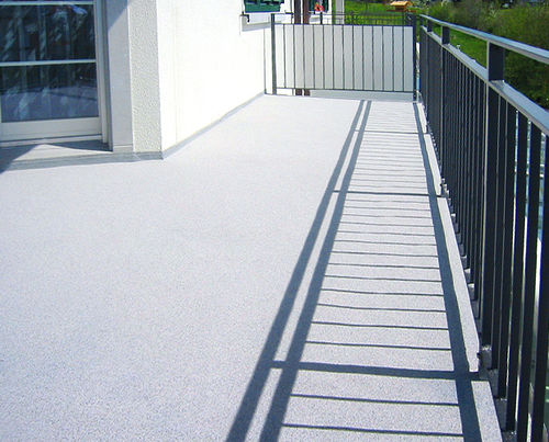 Pavimento in poliuretano - KEMPERDUR DEKO TRANSPARENT - KEMPER SYSTEM - da esterno / per terrazza / per scala