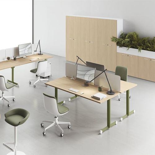 Scrivania per open space - DV817 OSLO - Della Valentina Office - da terra / da 2-4 persone / contemporanea