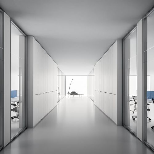 Parete attrezzata per stoccaggio - DV605  - Della Valentina Office - in melamina