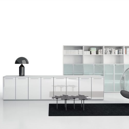 Armadio classificatore basso - DV503 - Della Valentina Office - alto / da parete / in legno