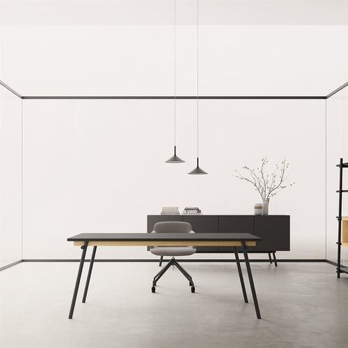 Scrivania da terra - KNOT - Della Valentina Office - contemporanea / in legno / dritta