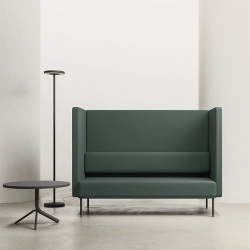 Divano contemporaneo - DAPPER - Della Valentina Office - in tessuto / marrone / verde