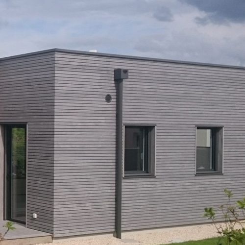 Rivestimento di facciata a doghe - NEW AGE : PIN DU NORD ECOTHERMO EXTÉRIEUR - SIVALBP - in legno / FSC / con scanalature