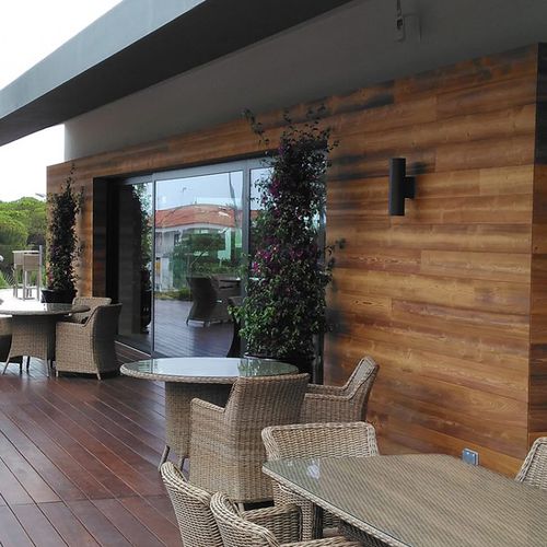Paramento in legno - ELEGANCE : MÉLÈZE DE SIBÉRIE ECOTHERMO - SIVALBP - per esterni / indoor