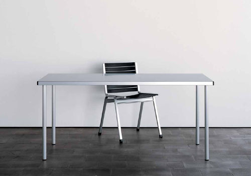 Tavolo contemporaneo - Lehni - in alluminio / rettangolare
