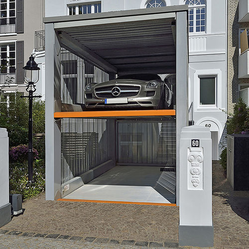 Sistema di parcheggio con piattaforma - MULTIBASE U20 - KLAUS Multiparking GmbH - con ascensore