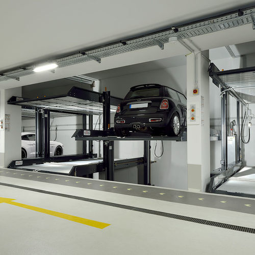 Sistema di parcheggio 2 livelli - MULTIBASE 2072i - KLAUS Multiparking GmbH - con piattaforma