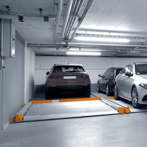 Piattaforma di parcheggio scorrevole - PARKBOARD PQ - KLAUS Multiparking GmbH - idraulica / elettrica