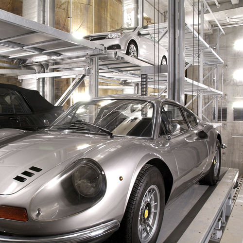 Sistema di parcheggio con piattaforma - MASTERVARIO R3C - KLAUS Multiparking GmbH - con ascensore