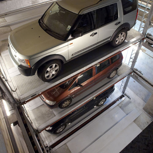 Sistema di parcheggio con piattaforma - MASTERVARIO F2 - KLAUS Multiparking GmbH - con ascensore