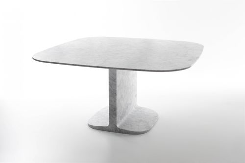 Tavolo da pranzo contemporaneo - DINO - Marsotto - in marmo / quadrato / per uso residenziale