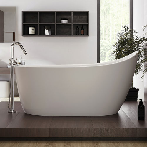 Vasca da bagno ovale - EMMANUELLE 2 - Aquatica Marmite SP. Z.o.o - da appoggio / per ambiente abitativo / in Solid Surface