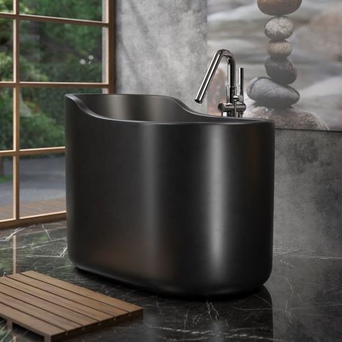 Vasca da bagno ovale - TRUE-OFURO-NANO - Aquatica Marmite SP. Z.o.o - da appoggio / integrata / per ambiente abitativo
