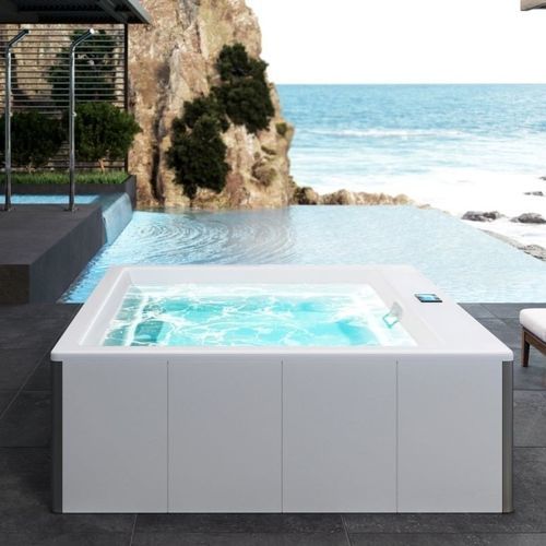 Spa fuoriterra - LACUS-MARIDUR - Aquatica Marmite SP. Z.o.o - quadrata / 2 posti / in composito