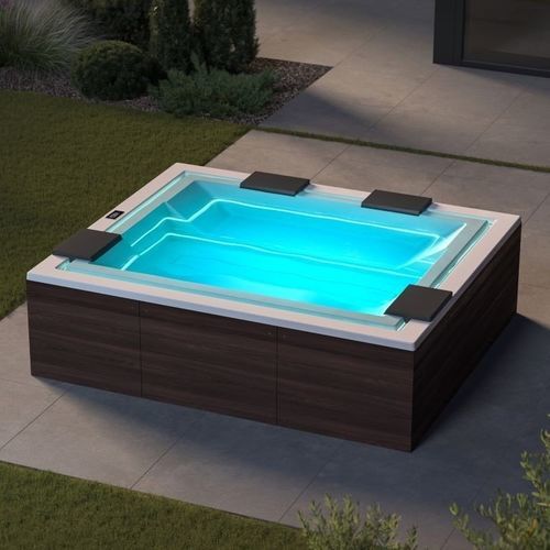 Spa fuoriterra - VIBE-INFINITY - Aquatica Marmite SP. Z.o.o - rettangolare / 5 posti / 4 posti
