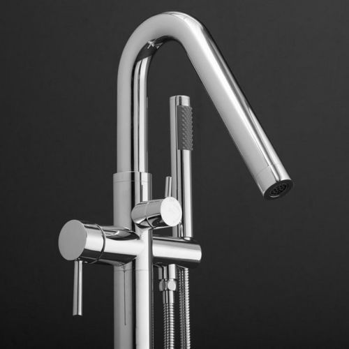 Miscelatore da vasca - COLONNA WS  - Aquatica Marmite SP. Z.o.o - a pavimento / in metallo cromato / da bagno