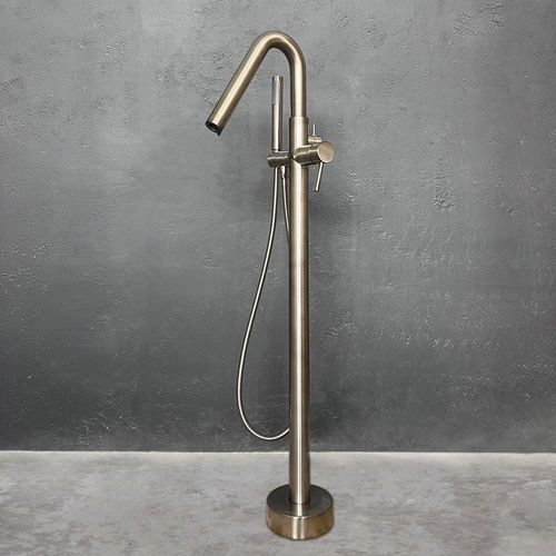 Miscelatore da vasca - COLONNA 120  - Aquatica Marmite SP. Z.o.o - a pavimento / in nichel / da bagno